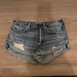 Free People denim shorts